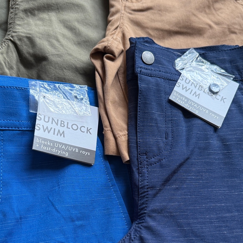 Bundle of (11) Hanna Andersson Kids' Shorts Set - Blue, Black, Green, Tan - Picture 4 of 6